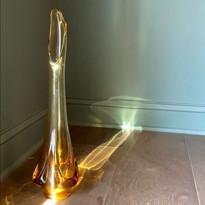 Mid century modern Viking Glass Company swung vase
